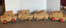 VTG Wooden Train Set - 4 pieces - Wooden Toys - Home School, Daycares, Home
