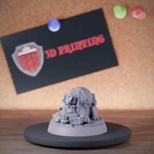 Sleepy English Bulldog Explorer Miniature Cute Dog Dungeons and Dragons Mini DnD