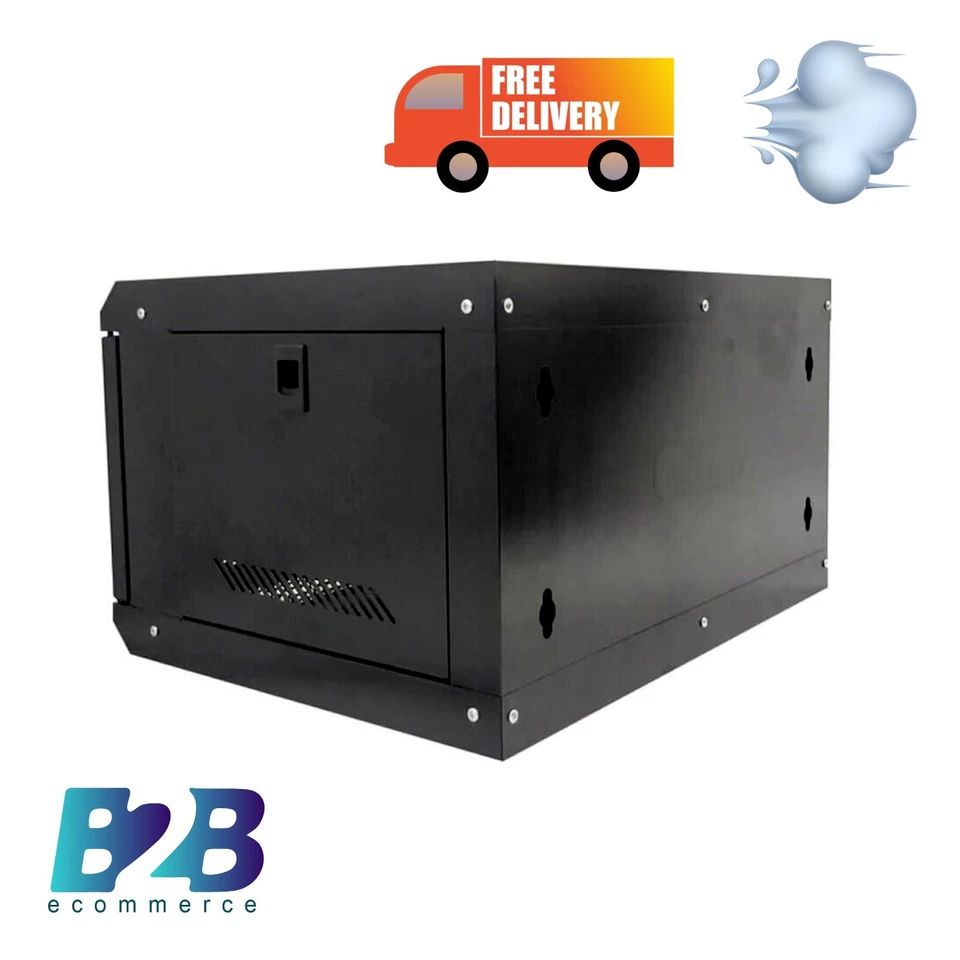 6U Network Data Cabinet - Wall Mountable Server Rack - Free Delivery-Flat Packed - Image 3 of 3