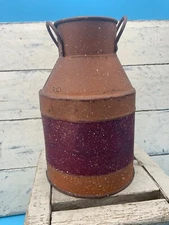 Primitive/Country Style Milkcan Vase, Home Decor, 7"