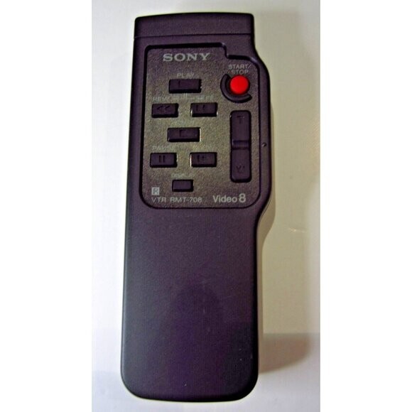 Sony Model VTR RMT-708 Remote Control for Sony Video 8 Camcorders