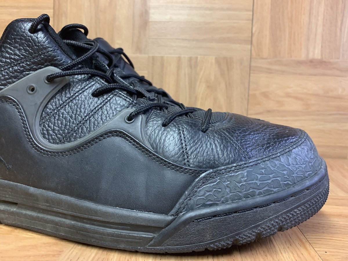 RARE🔥 Jordan Air Flight Tr'97 Mid Black Basketball Sneakers Sz