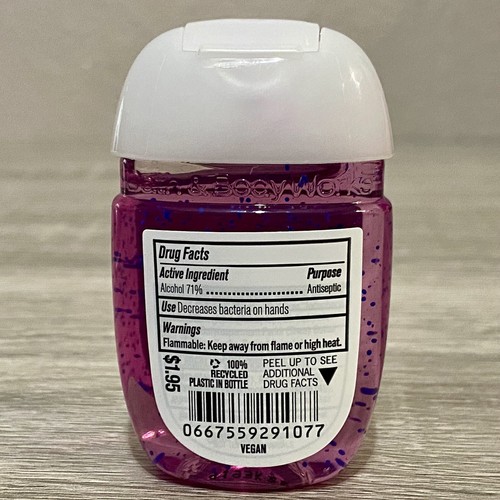Bath & Body Works lila Eule hält Pekannusskuchen PocketBac Halter mit einem Handgel. - Bild 7 von 7