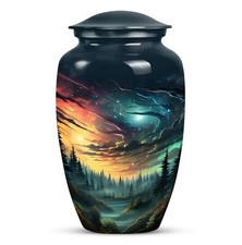 Forest Large and Elegant Urn Adult Human Ashes Unique Burial Container Timeless