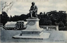 Old postcard Angers - Botanical Garden the Statue of Deer (167137)