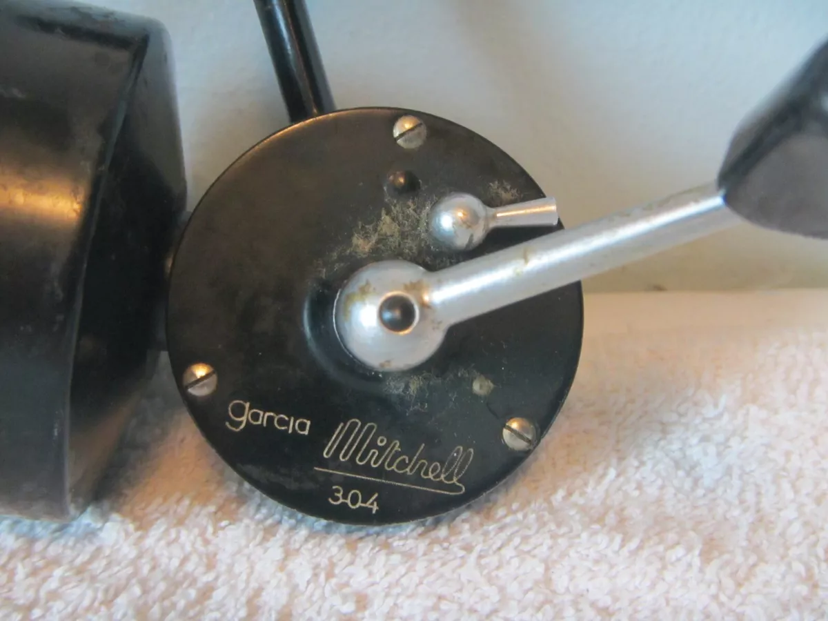 vintage Garcia Mitchell 304 open face fishing reel