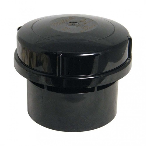 FloPlast Black Internal Air Admittance Valve 110mm 4" Soil Pipe Solvent