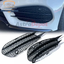 Bumper Fog Light Mesh Air Vent Grille For Mercedes Benz W205 C43 AMG 2015-2018