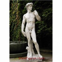 David Steinfigur, Skulptur Aus Steinguss, Frostfest FüR Garten Figuren Neu PO-1