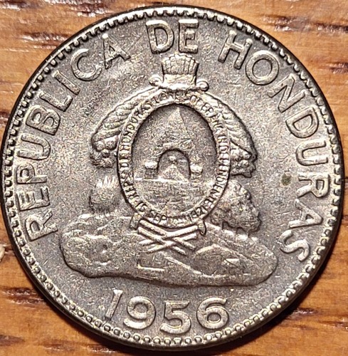 1956 Honduras 5 Centavos Coin N317
