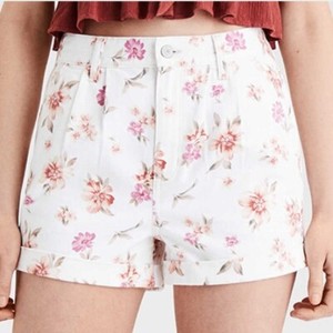 white floral shorts