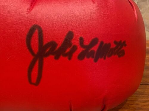 JAKE LAMOTTA signiertes PAAR EVERLAST BOXHANDSCHUHE RAGING BULL INSPIRATION SELTEN! - Bild 3 von 3