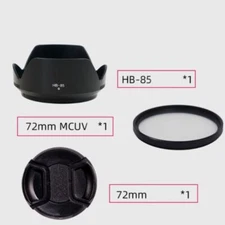 Lens Hood Shade & Cap Filter For Nikon Nikkor Z 24-70mm f4 S Lens Replaces HB-85