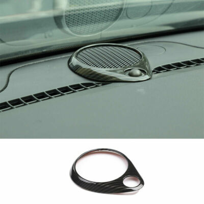 Dashboard Central Speaker Cover Trim Ring For Dodge Durango 2011+ Carbon Fiber