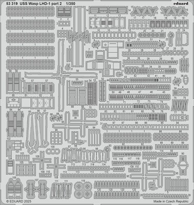 MW22 EDUARD 53319 USS WASP LHD-1 PART 2 1/350  PE SET for TRUMPETER