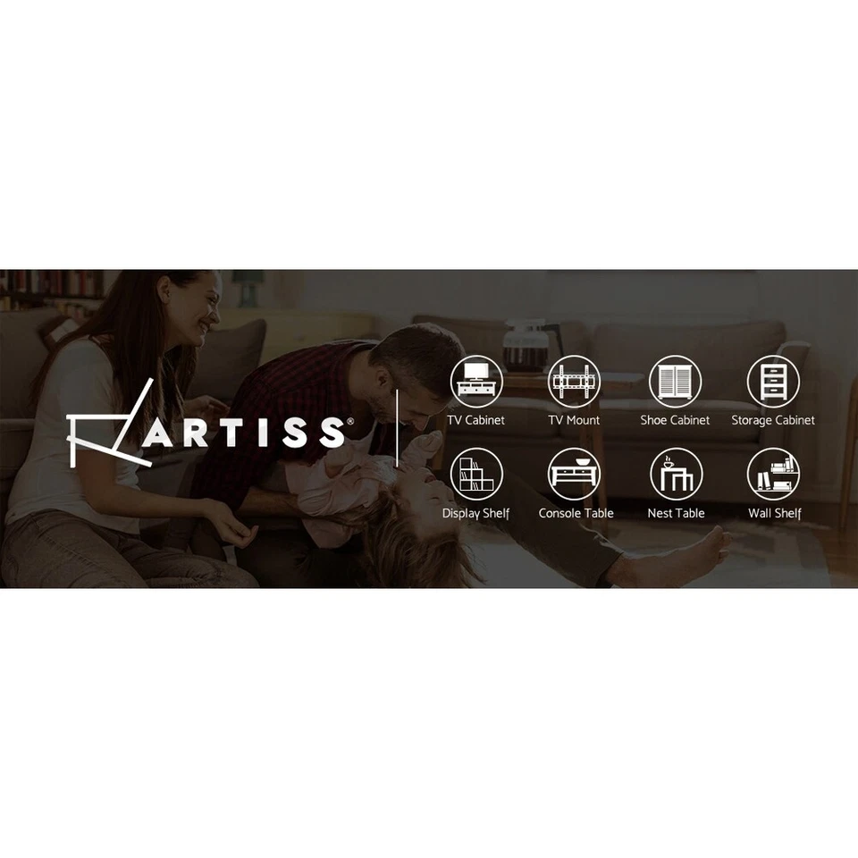 Artiss Floating Wall Shelves Brackets 3 Tiers Corner Display DIY Wall Mount Rack - image 2 of 4