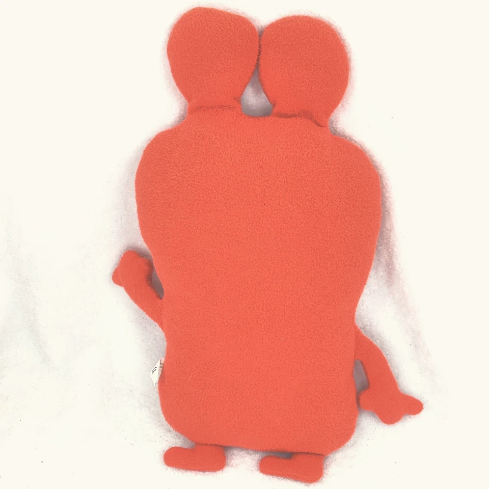 Peluche grande Uglydoll Plunko naranja fluorescente neón 13" Foto 2 de 4