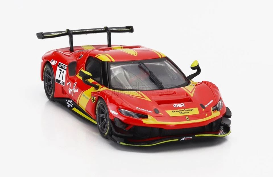 MODELLINO AUTO STATICO BURAGO FERRARI 296 GT3 #71 RACING 2023 SCALA 1/43 - Immagine 4 di 4