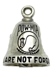 POW- MIA Sterling Silver Motorcycle Ride Bell, Military Bell 21