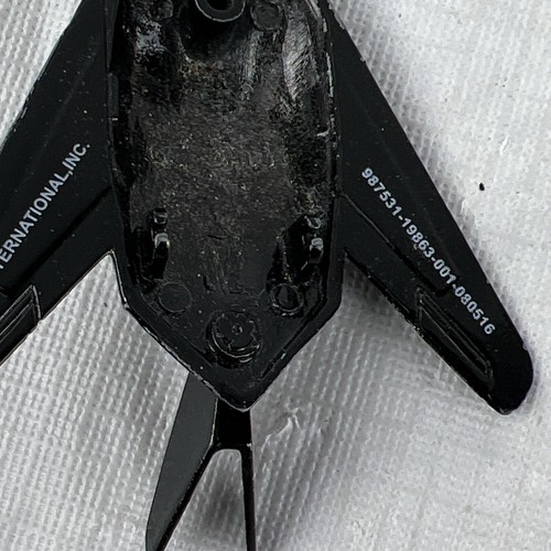 Vintage 37 TFW Black Stealth F-117 Nighthawk Die Cast Jet Rare Original USAF - Picture 7 of 8