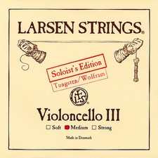 Larsen Strings Soloist Edition Cello G String 4/4 Size, Medium Tungsten Ball End