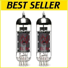 Premium Pair of JJ EL84/6BQ5 Power Vacuum Tubes for Superior Audio Quality