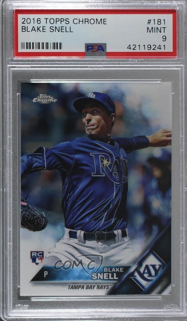 2016 Topps Chrome Blake Snell #181 PSA 9 MINT 0d8r