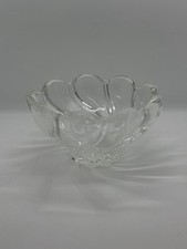 Mikasa Peppermint Clear Crystal Swirl Bowl 4 inch