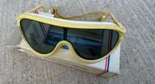 Vintage 70s UVEX SNOSUN U550Y "BANANA" w/original box anti-fog Sportstyle Goggle