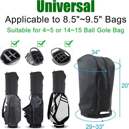 Zipper Dustproof Rain Hood Waterproof Club Protector Travel - Picture 2 of 11