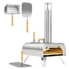 Produktbild - 12 Zoll Outdoor Pizzaofen mit klappbaren Beinen Pellet Pizzamaker generalüberholt