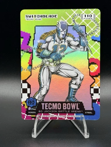 Tecmo Bowl Switchblade Bo Jackson Battle Arena 80’s 8-Bit Rad RC #RG31 Card