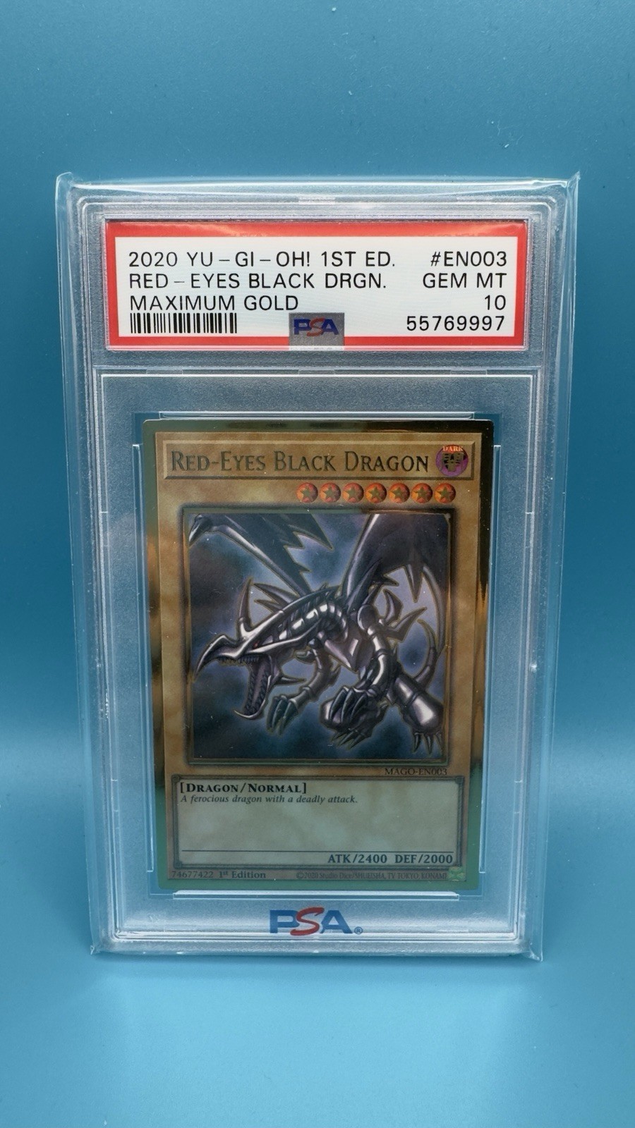 Red-Eyes Black Dragon 2020 Maximum Gold #EN003 1st Edition Price