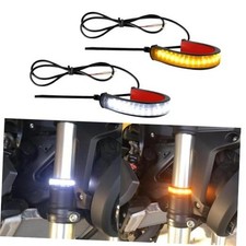 2PCS Motorcycle LED Turn Signal Light, LED Turn Signal Strip, Flexible