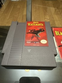 WRATH OF THE BLACK MANTA 1989 Authentic Nintendo NES! With Manual!
