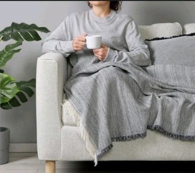 Ikea Växelbruk Decke Grau Kuscheldecke 130x170 605.689.85 NEU OVP Sofa