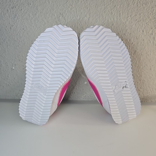Nike Cortez GS Blanco Láser Fucsia Talla 10c 9.5uk Niños - Imagen 6 de 6