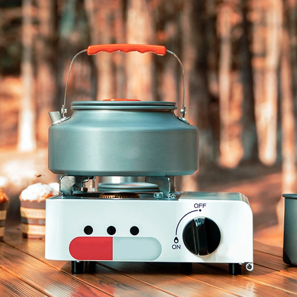 ɪ1.6L Outdoor Camping Kettle Fast Boiling Water Aluminium Alloy Portable Camp - Image 2 of 4