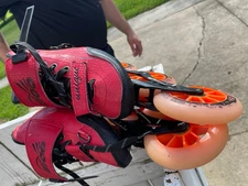 EXCELLENT USED ZICO SPEED INLINE SKATES SIZE 38 EURO, 7.5 WOMEN US, 6 MEN U.S.