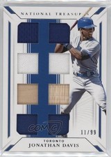 2019 National Treasures Game Gear Material Eights 11/99 Jonathan Davis 04tw