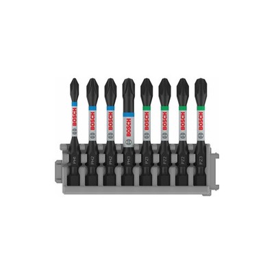 Bosch Schrauberbit-Set Impact Control 8-teilig PH1 3x PH2 PH3 2 x PZ2 PZ3 50 mm
