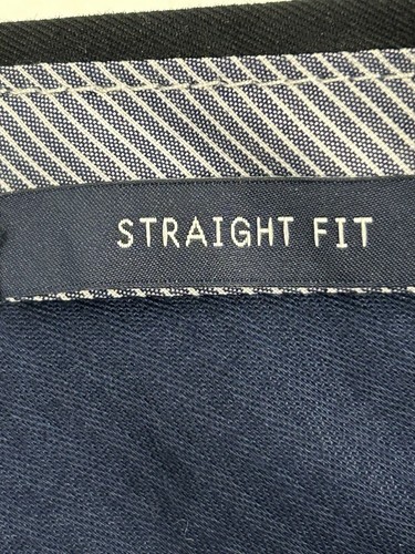 Gap Chino Pants Men's 33 x 30 Straight Fit Tailored  Black Cotton NWT NEW - 第 11/14 張圖片