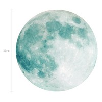 Glow In The Dark Moon Sticker 30Cm