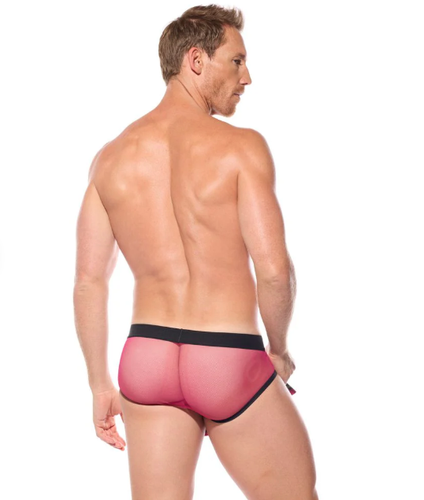 Gregg Homme Kilt Brief Combo Open Pouch KINKILT Soft Mesh Pink Briefs 210503 GT4 - Picture 4 of 5