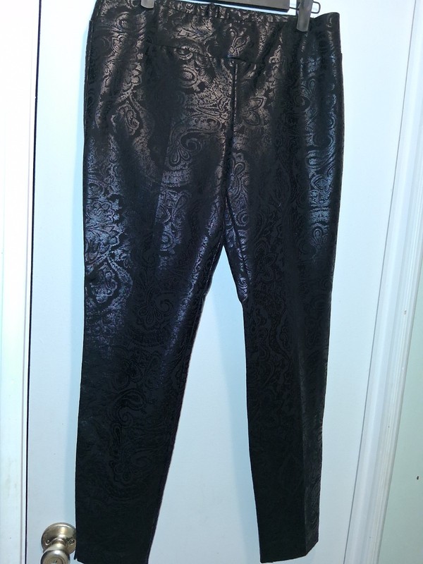 Size 10 Black On Black Dressy Pants I.N.S.I.G.H.T.