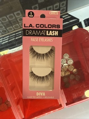 L.A. Colors Dramatilash False Eyelashes Style Diva 1 Pair