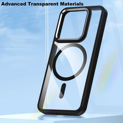 Magnetic Clear Shockproof Phone Case Compatible with Xiaomi 15 15 Pro Mi 15