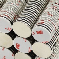 5 NEODYM SCHEIBEN MAGNETE 2,0 KG SELBSTKLEBEND D20x1 mm NdFeB N42 KLEBEMAGNET 3M