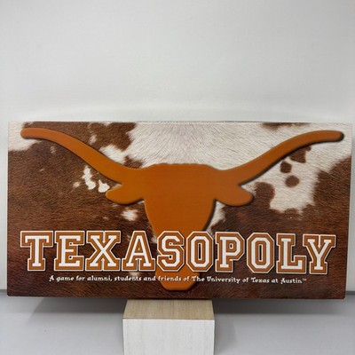 Brand new Texasopoly University of Texas Monopoly Board College Game
