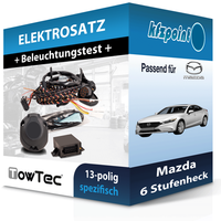 Towtec E-Satz 13Polig Fahrzeugspezifisch Passend für Mazda 6 Stufenheck FP